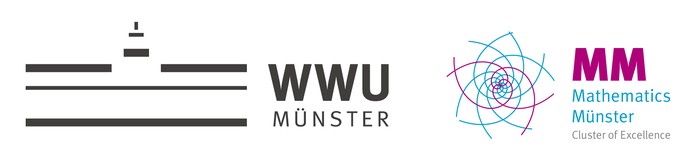 Logo der Universität Münster und dem Cluster of Excellence Mathematics Münster