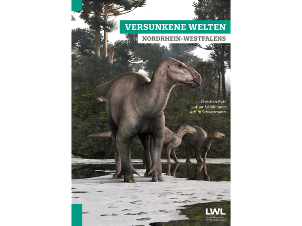 Cover von Buch. Darauf steht "Versunkene Welten Nordrhein-Westfalens"